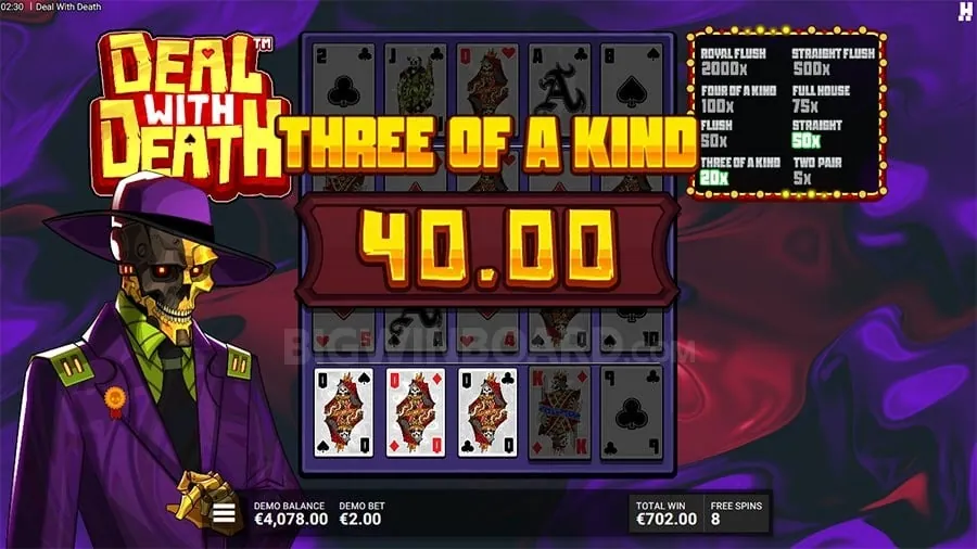 Excited player winning at table game